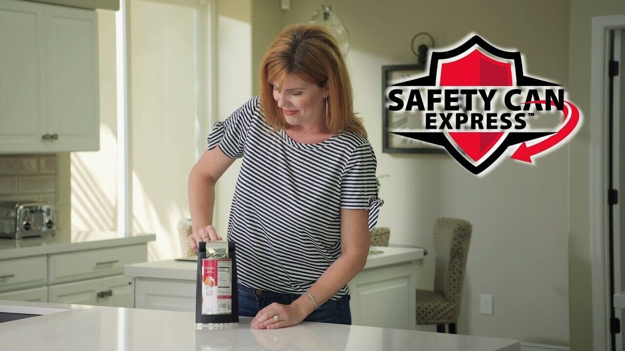 Safety Can Express Electric Automatic Smooth Edge Can Opener As Seen on TV