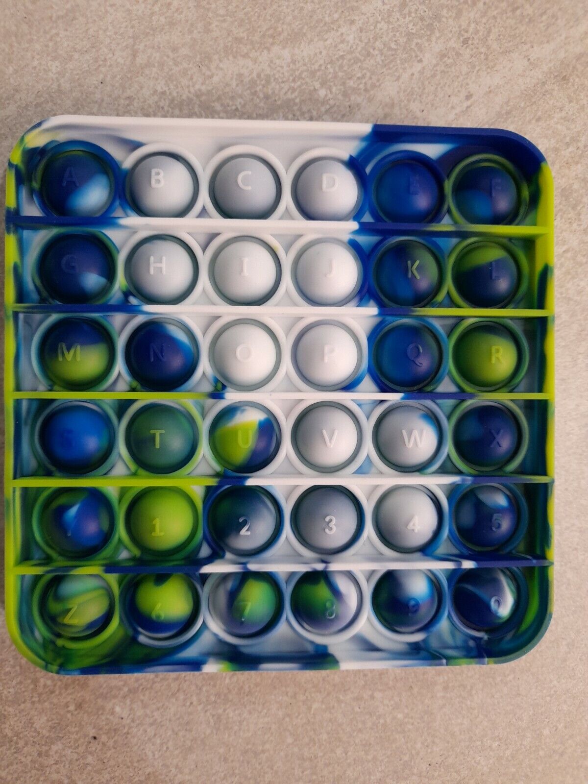 Kids Pop Its Square Fidget Toy Push Bubble Stress Relief 