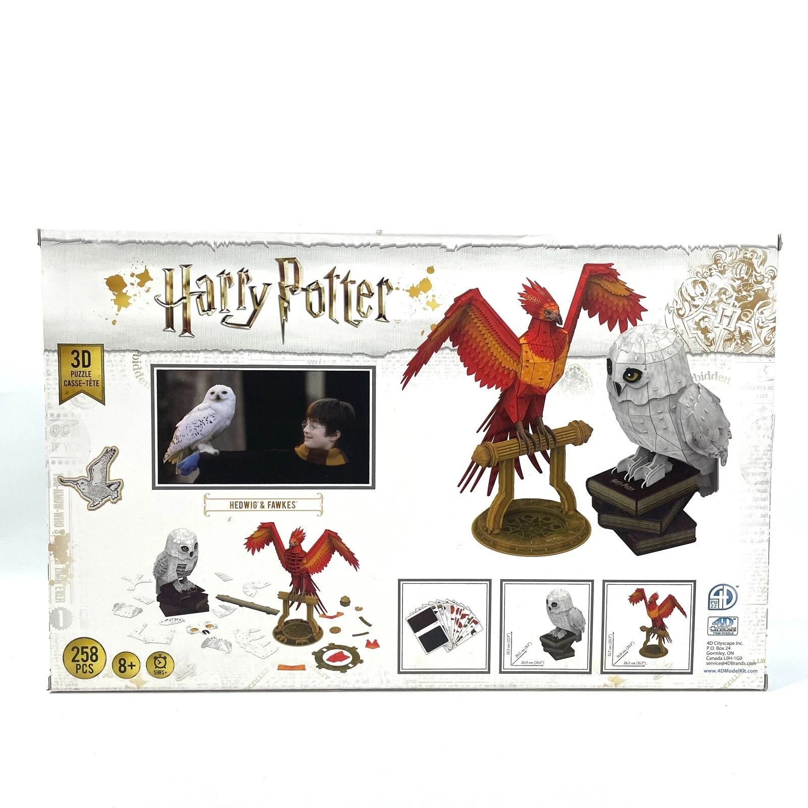 Wizarding World Harry Potter – Hedwig & Fawkes 3D Puzzle 258 Piece Jigsaw