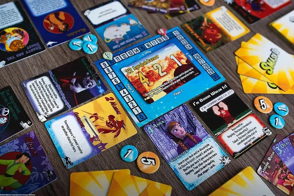 Smash Up Disney Edition Deck Building Card Board Game Paul Peterson