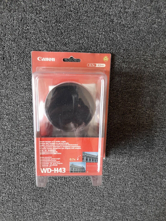 Canon WD-H43 Lens 0.7x Magnification Teleconverter Wide Angle 43mm Brand New