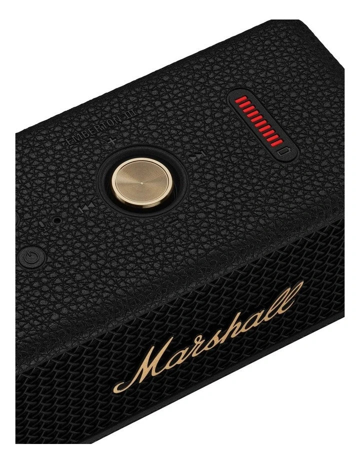 Genuine Marshall Emberton 3 Wireless Bluetooth Portable Speaker (Black) AU Stock