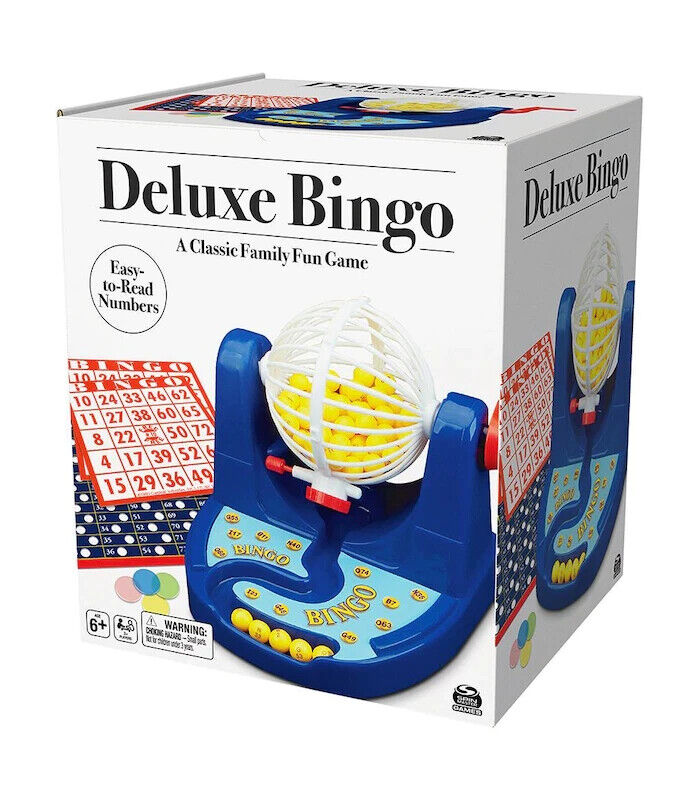 Wire Cage Bingo Game Set 75 Balls  Machine Rotary 17 Cards 150 Markers