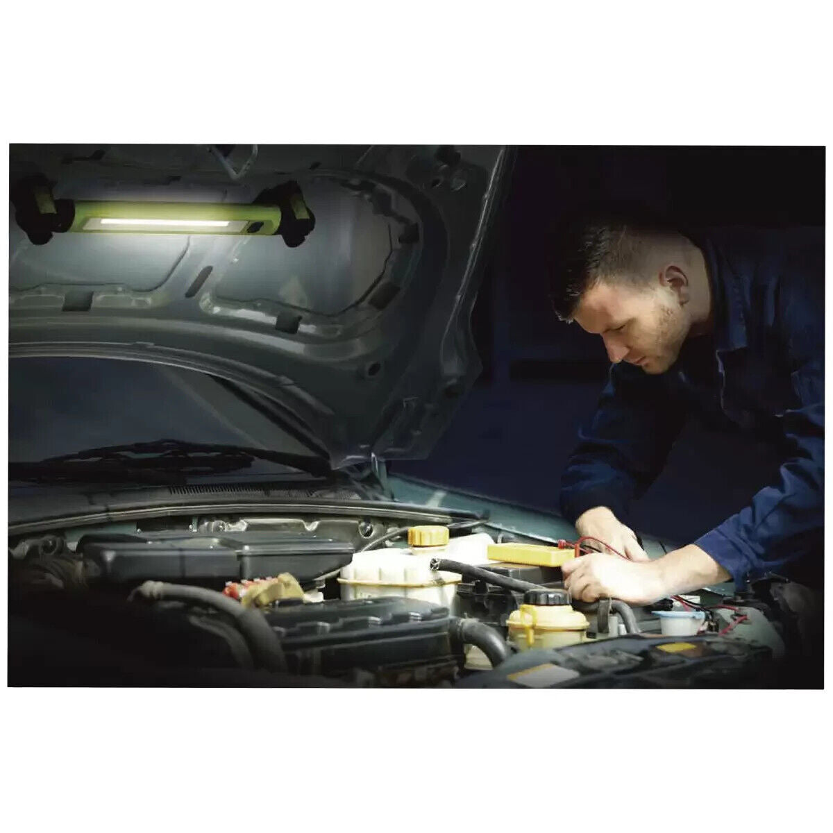 Luceco 1000 Lumens 10W LED Rechargeable Inspection Work Light  6500K Magnetic