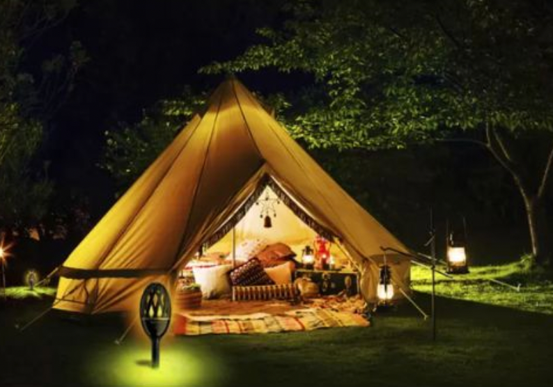 ProGlo Flame Effect Garden or Table Entertainment Light 100 lumens 18hrs IP65