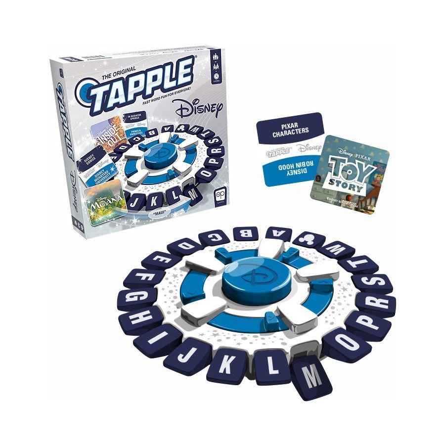 The Original TAPPLE Disney Edition - Fast Paced Family Trivia Word Game - NEW