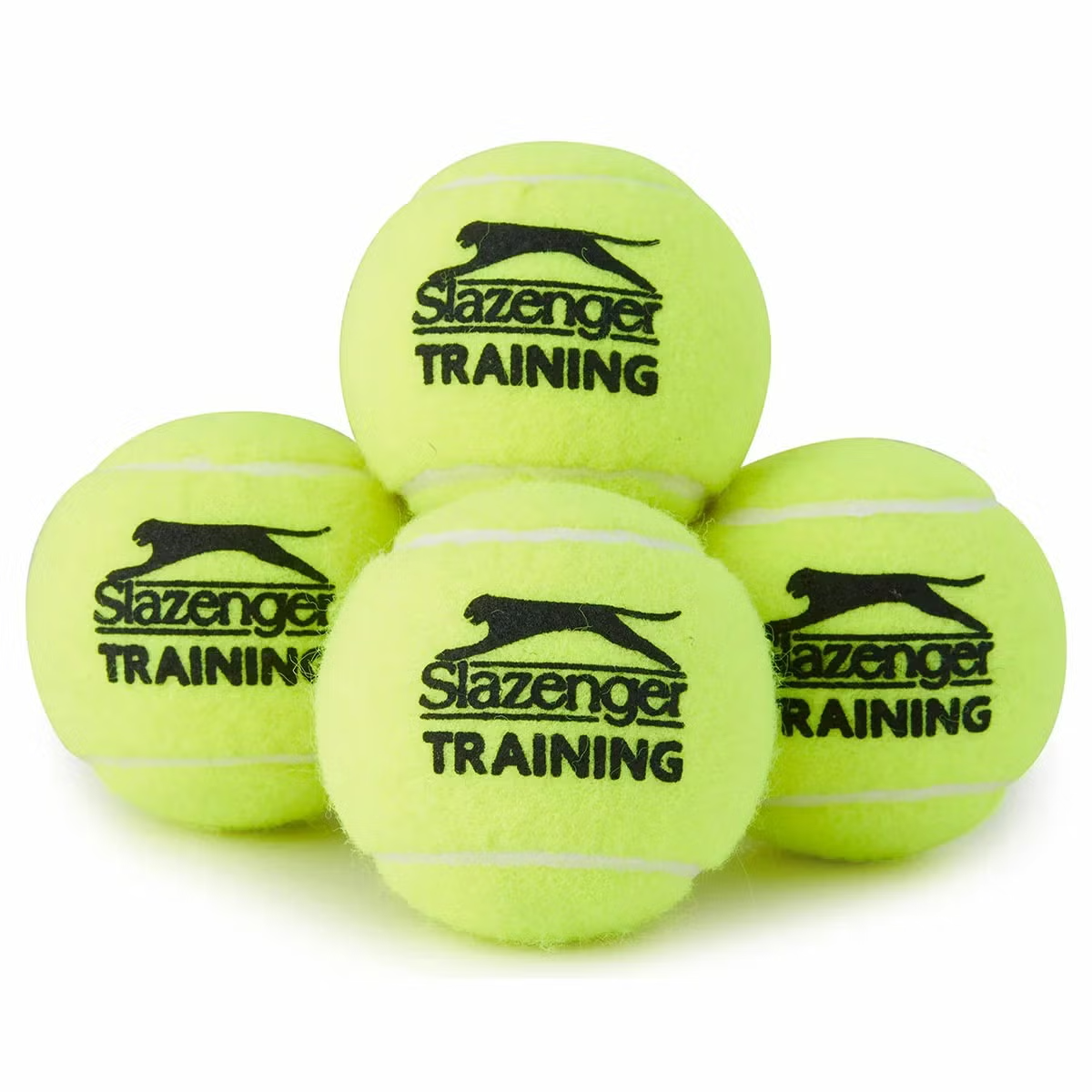60 X NEW Slazenger Training Tennis Balls Bucket for ALL Surfaces DWSQ03060