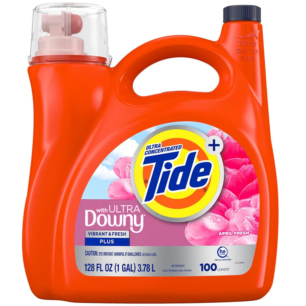 Tide With Ultra Downy 3.78L/ 100 Loads - April Fresh Scent - Free Shipping - NEW
