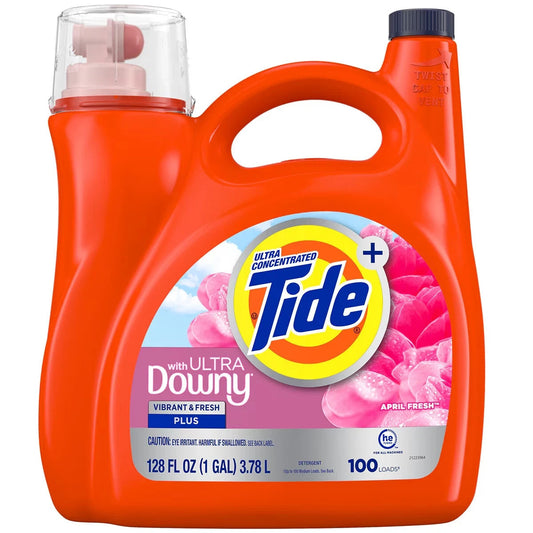 Tide With Ultra Downy 3.78L/ 100 Loads - April Fresh Scent - Free Shipping - NEW