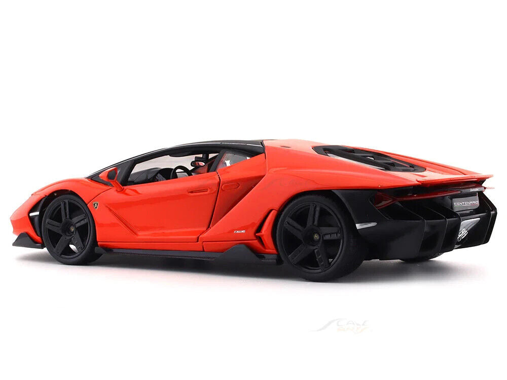Maisto Lamborghini Centenario Die Cast Car Model 1:18 Scale Kids Red Orange Gift