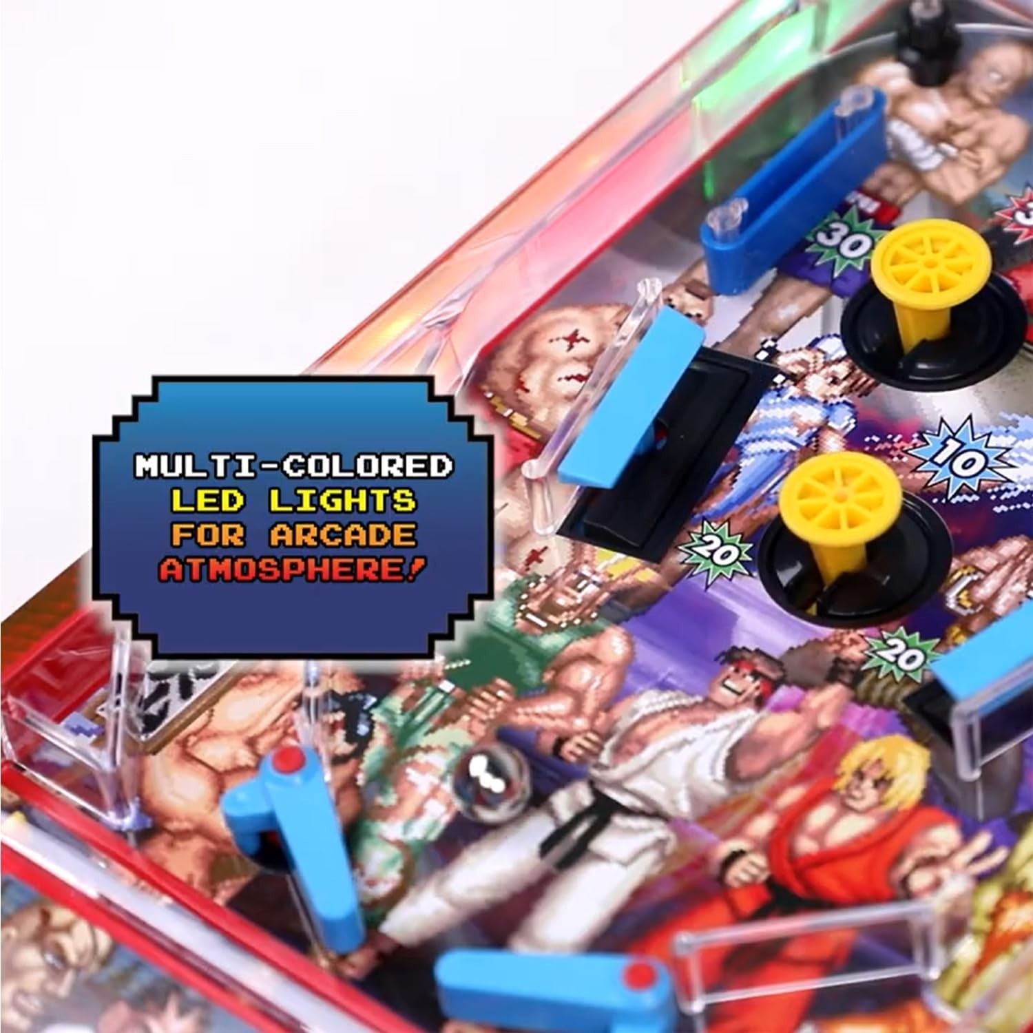 Electronic Arcade Pinball Game Capcom Street Figher 2 Edn Ages 6+ Years