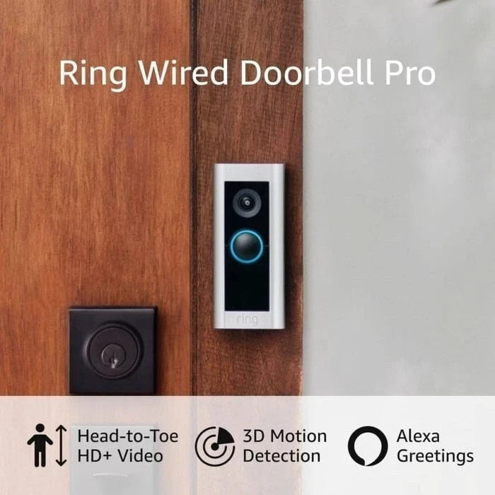 Ring Video Doorbell Pro 2 / Ring Wired Video Doorbell Pro | 1536p HD+ | Plug-In