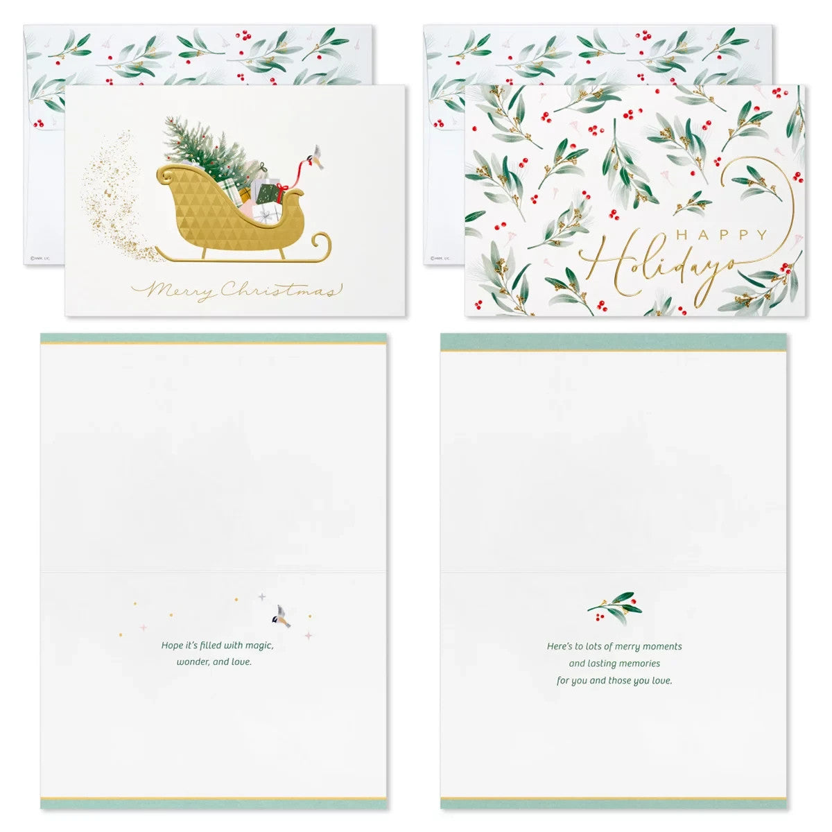 Hallmark Traditional Holiday Card Assortment 40 Pack - Classic Icons