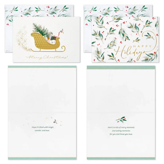 Hallmark Traditional Holiday Card Assortment 40 Pack - Classic Icons