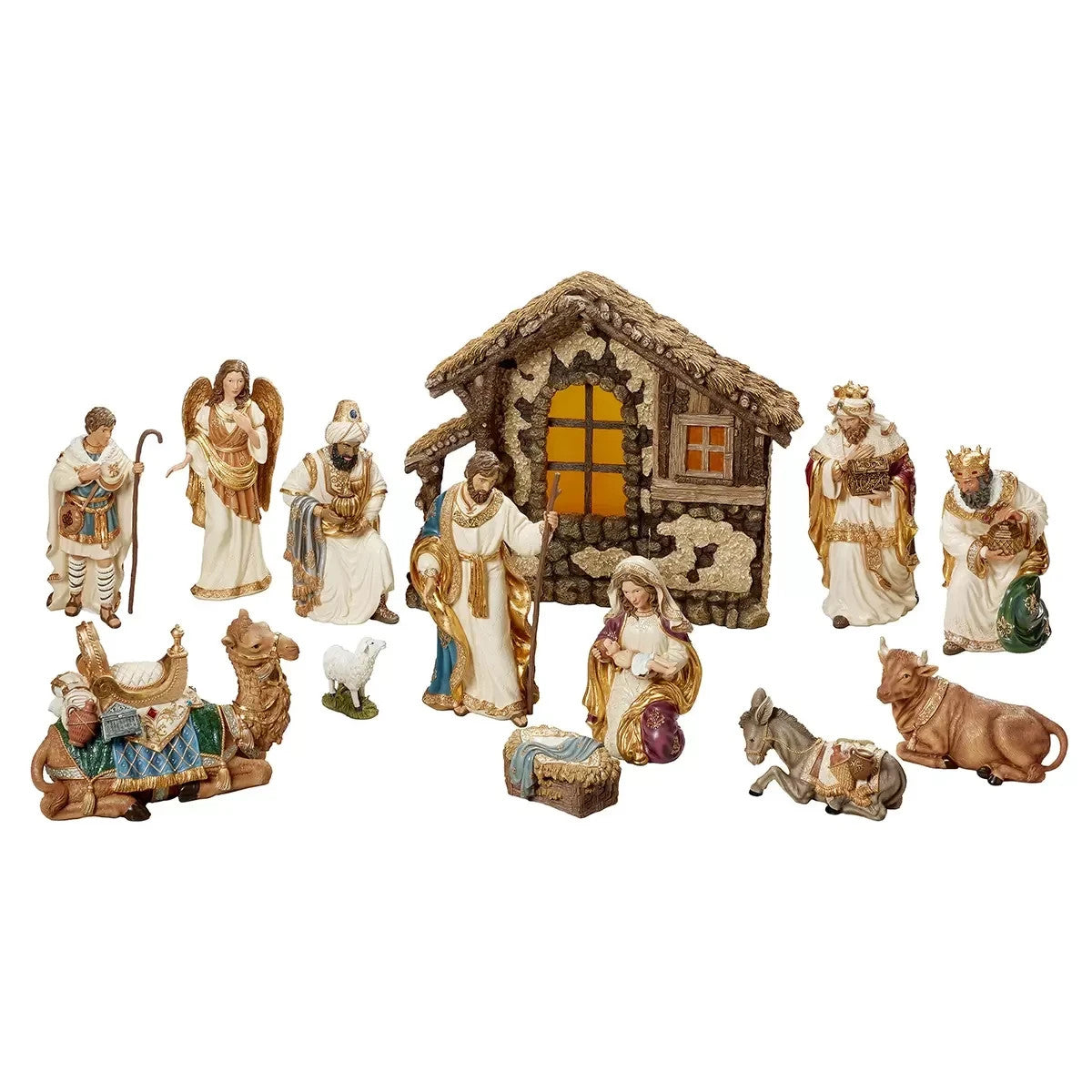 Kirkland Signature Nativity Set 14-Piece Christmas Indoor Decor
