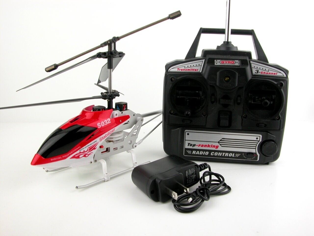 32CM Syma S032G S032 3.5Ch Remote Control Led Light  Rc Helicopter With Gyro