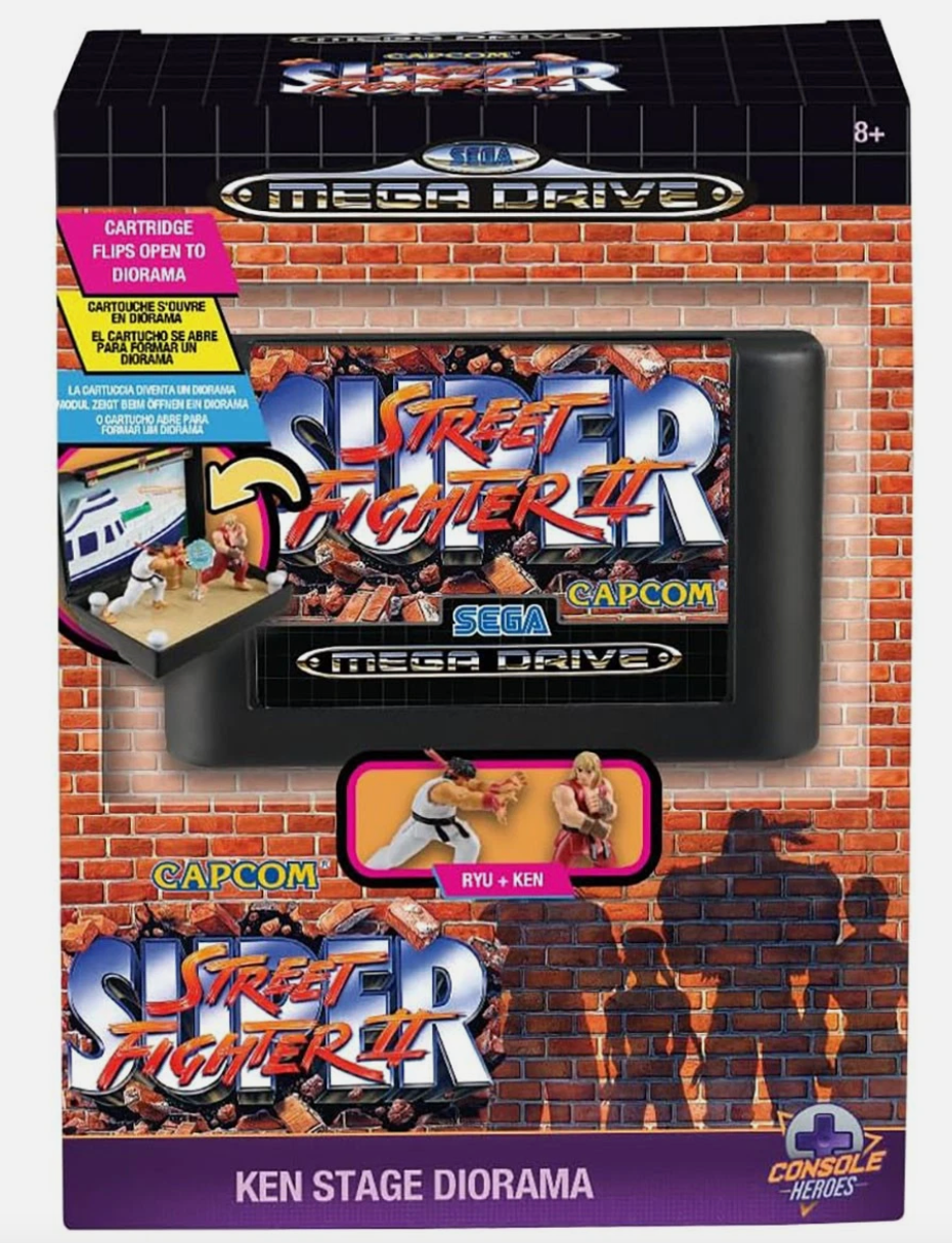 Console Heroes Street Fighter 2 II - Sega Mega Drive Diorama Capcom