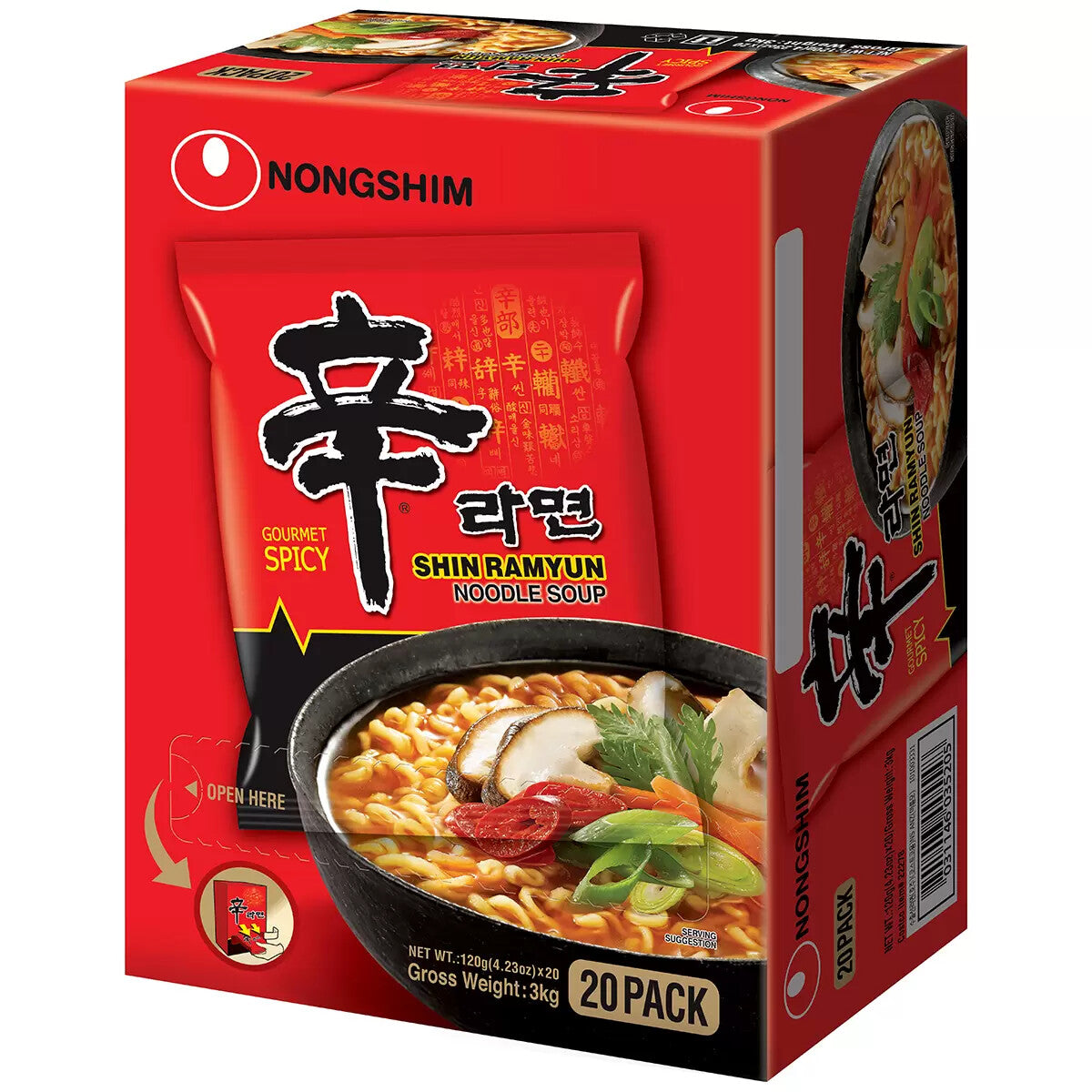 [CLEARANCE] 20x Nong Shim Shin Ramyun Spicy Instant Korean Noodles Soup Raman