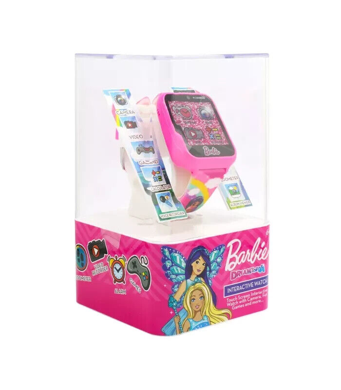 Barbie Kids Smart Watch - Pink /Camera Time Learning Video & Calculator