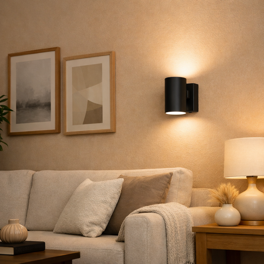Ikea NYMANE Wall Up Lamp Downlighter Wired Black Designer Mikael Warnhammar