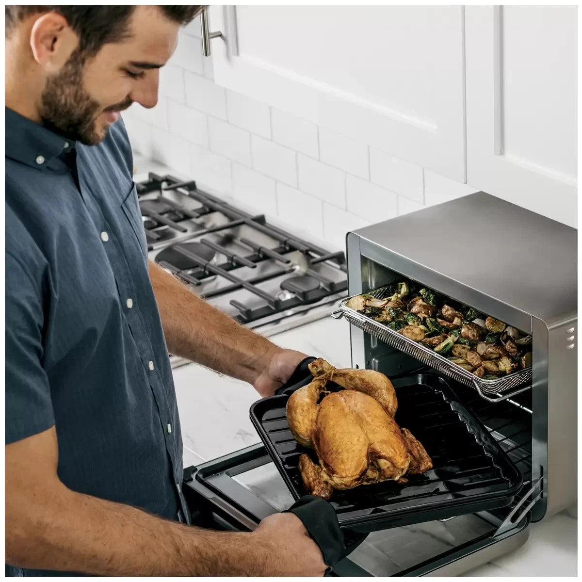 Ninja Foodi 8-in-1 Pro Air Fry Oven Extra Large Black/Grey DT200 - Free Shipping