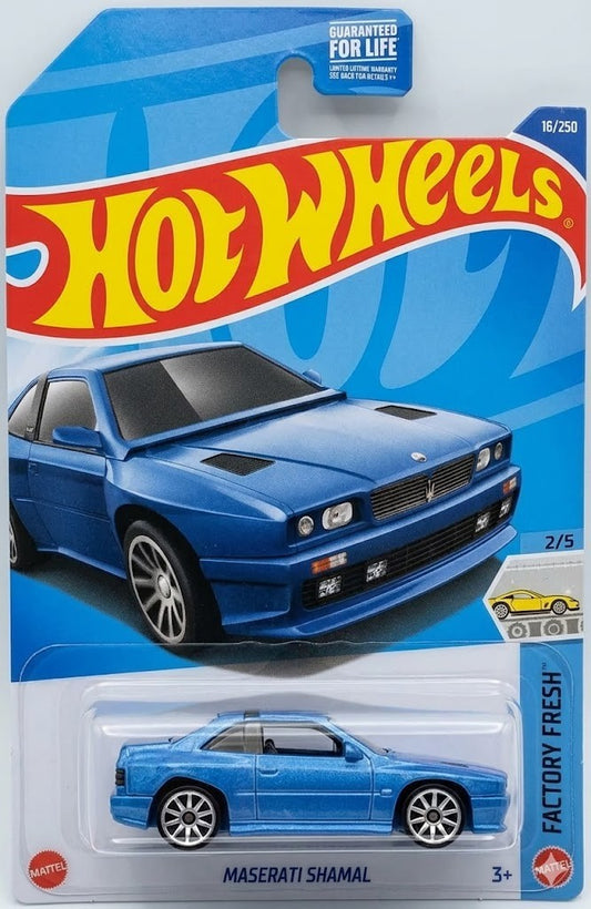 Hot Wheels Maserati Shamal Blue Factory Fresh 2/5 (#16/250) 2026 A Case