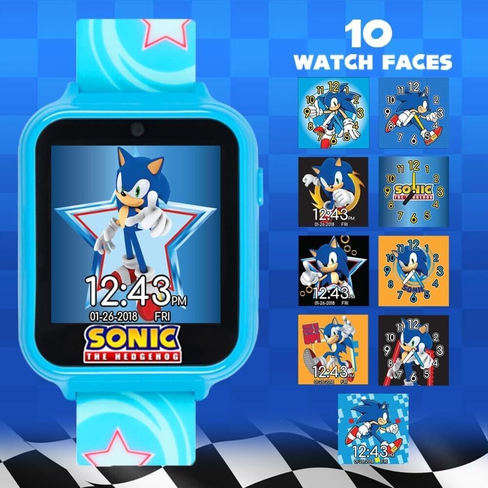 Sonic The Hedgehog Smart watch Camera Time Learning Video Calculator Smartwatch