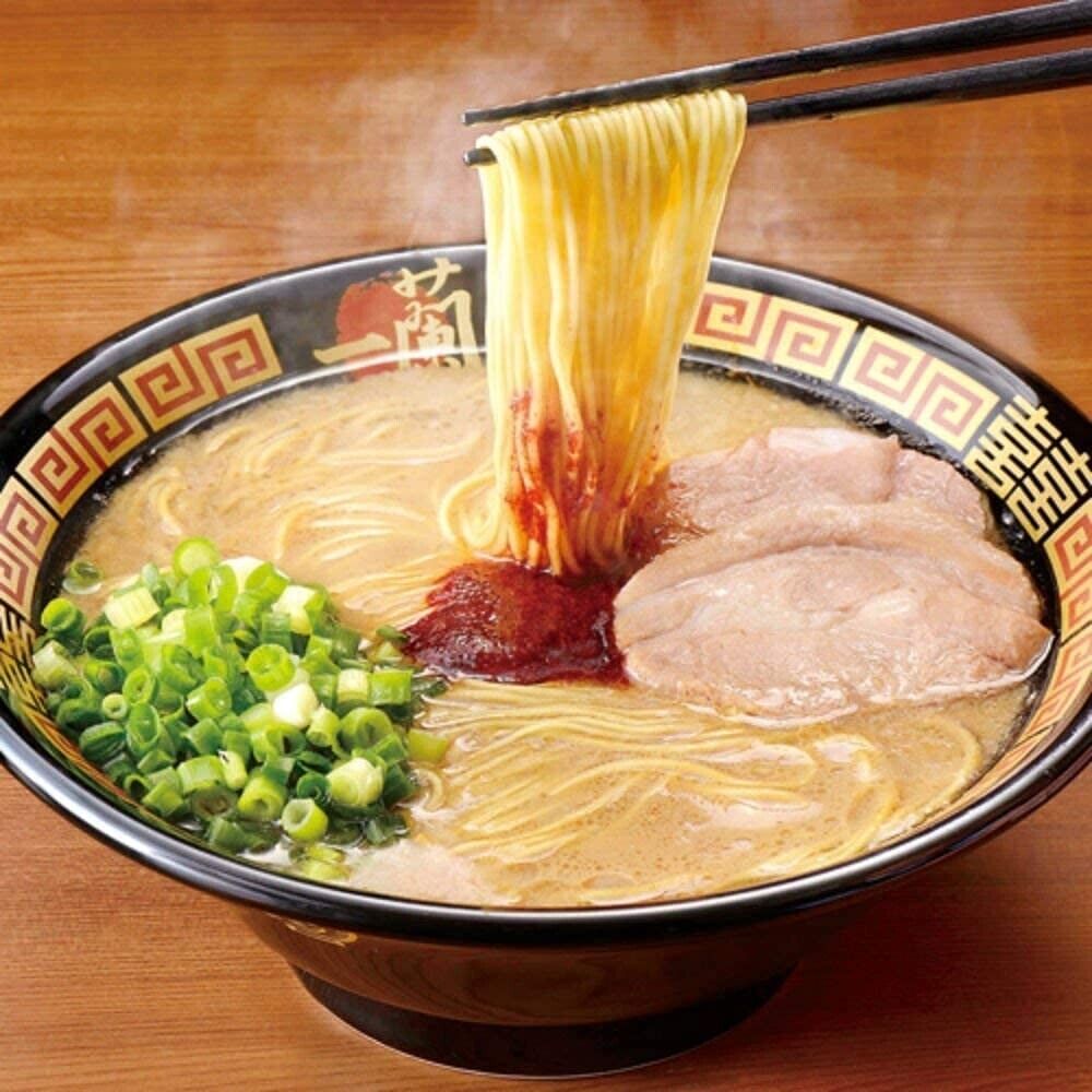 Ichiran Ramen thin noodles vegan straight with Spice 5 packs Hakata Japan
