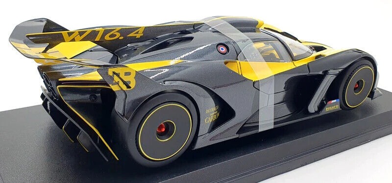 Maisto 2021 Bugatti Bolide Yellow Blue Black Model Diecast Toy Car 1/18 1:18