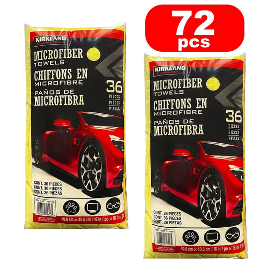 72 Kirkland Signature Ultra Soft Plush Microfibre car Towels Cloths 40cm x 40cm