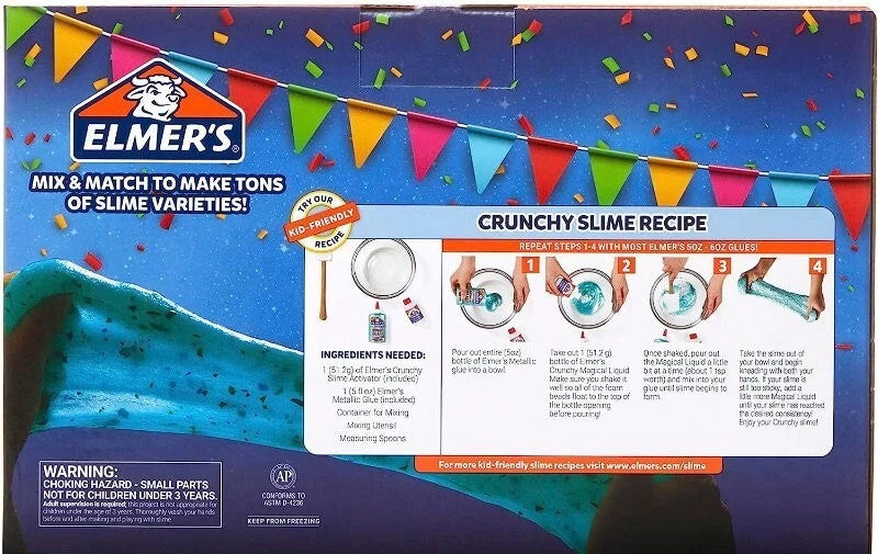 Elmer's Celebration Slime Kit 10 Count Assorted Magical Liquid Slime Activators