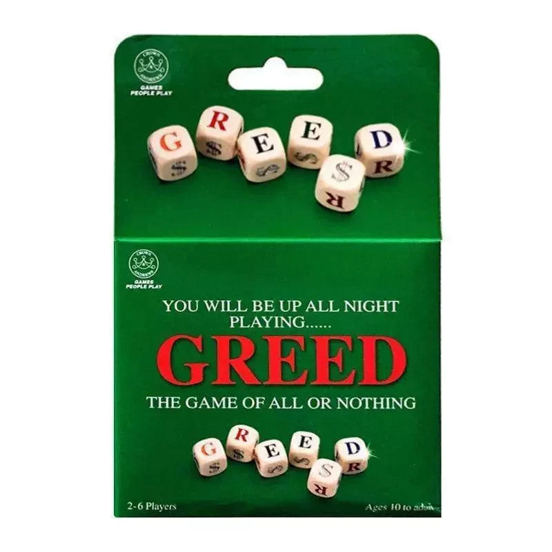 Greed Board Game - The Game of All or Nothing AGE 10+ 2-6 Players