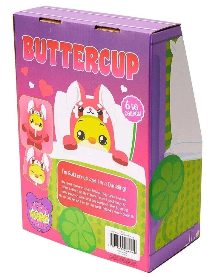 Fuzzy Wuzzy Buttercup Soft Duck in BIG Red Panda Sensory Teddy