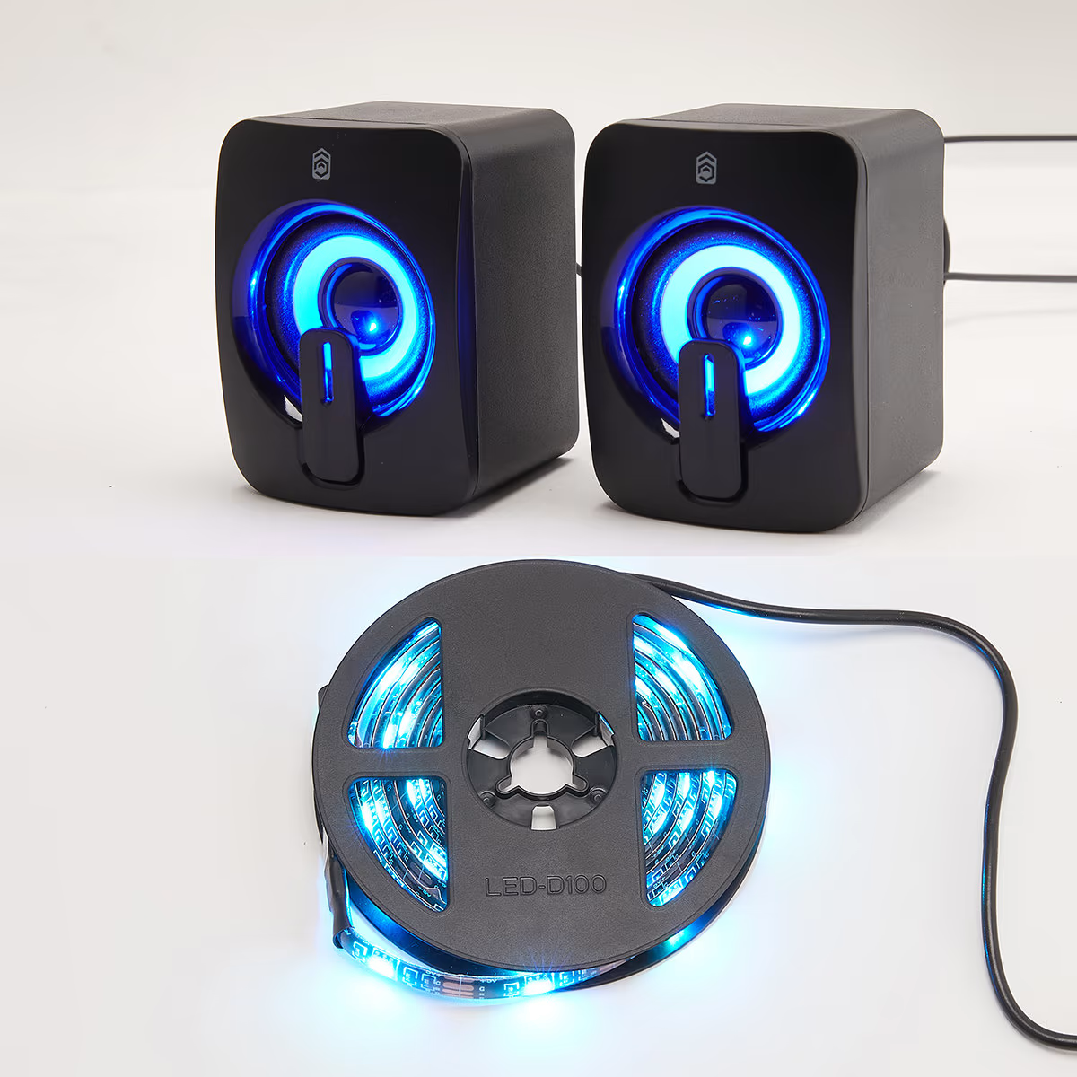 High Quality 4-in-1 Gaming Keyboard Mouse Speakers 2M LED Strip Combo Student