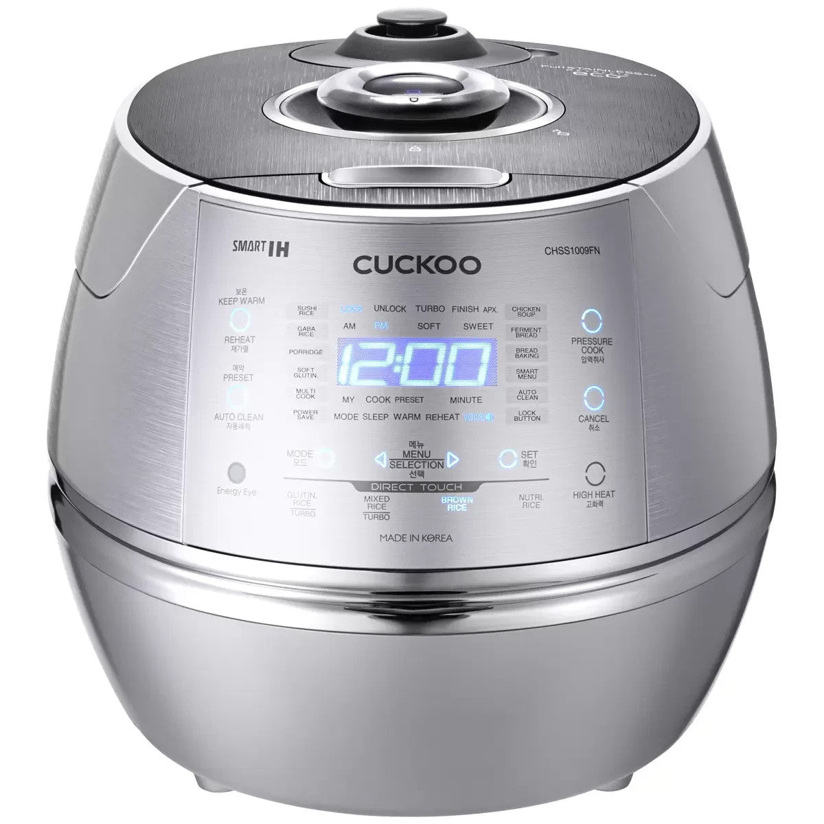 Cuckoo IH 10 Cup Pressure Cooker CRP-CHSS1009F Stainless Steel Diamond Coating