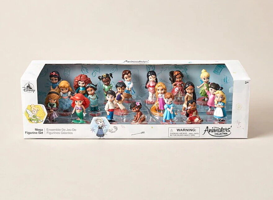 Disney Animators Princess Collection Mega Figurine Set 20 Figures in Gift Box