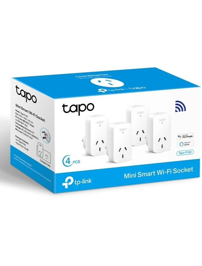 Tapo Mini Smart Wi-Fi Socket 4pcs