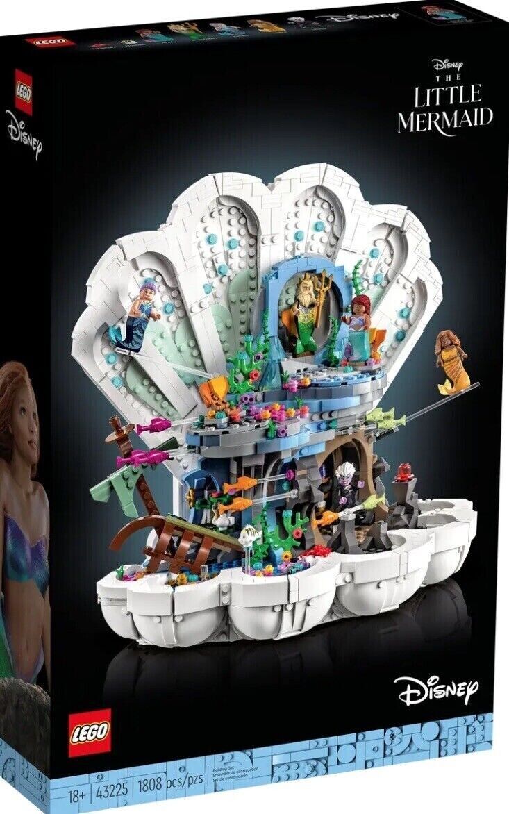 Lego The Little Mermaid Royal Clamshell 43225 Brand New in Box AU Seller