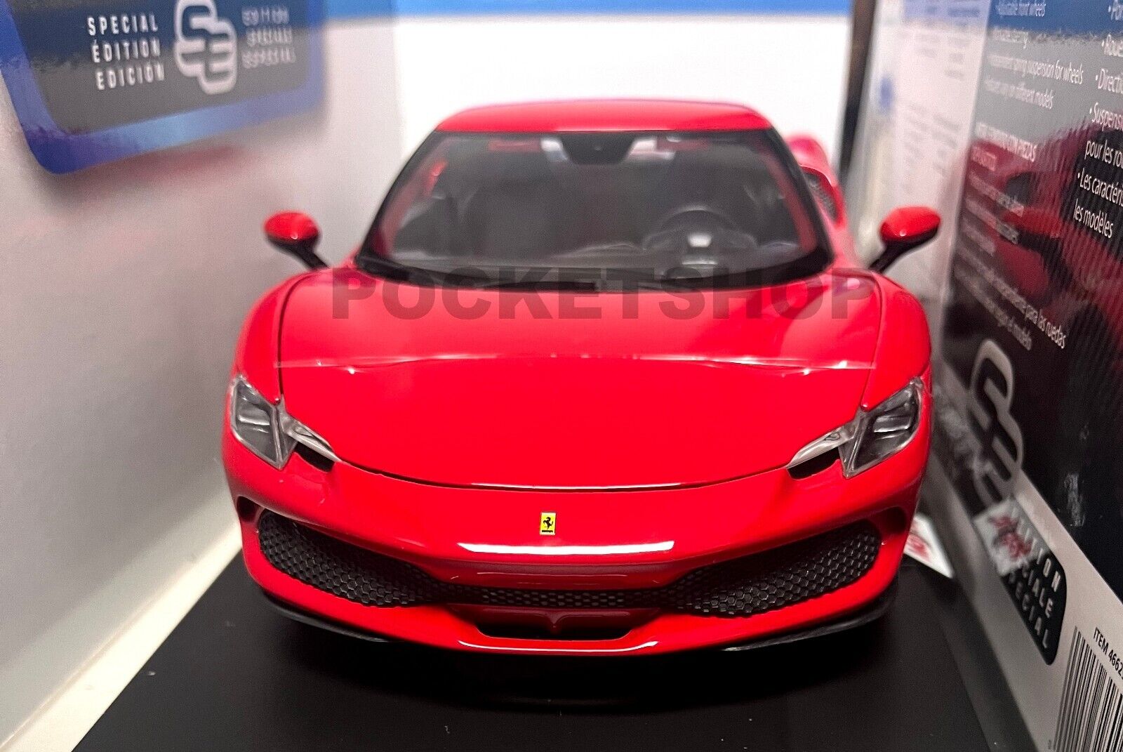 Maisto 2022 Licensed Ferrari 296 GTB 1:18 Red Diecast Model Car