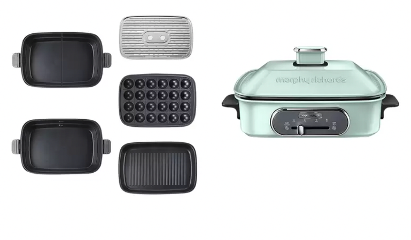 Morphy Richards Multifunction Cooking Pot with Hot Pot and Takoyaki Pan MRMP5SG