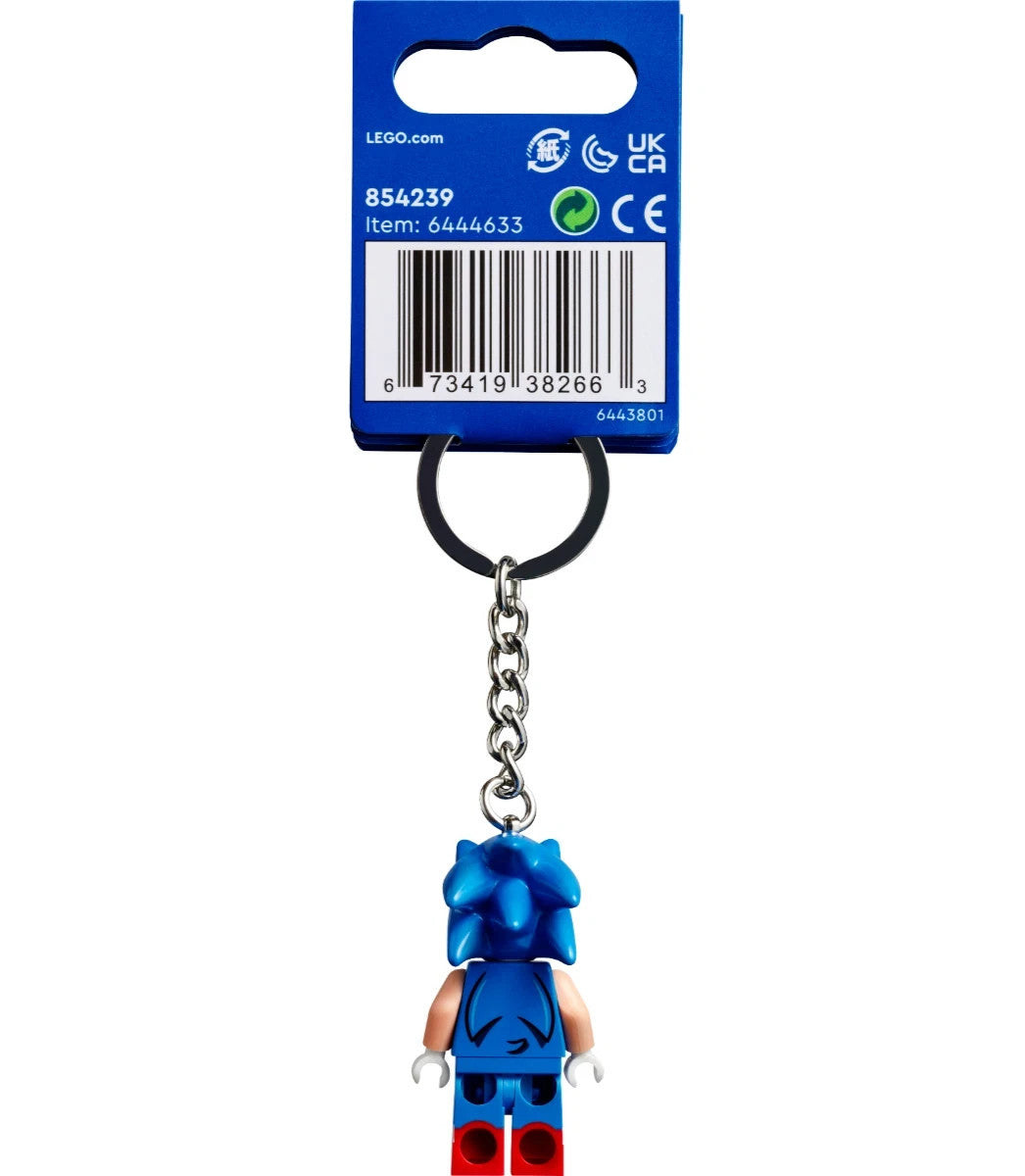 LEGO SONIC THE HEDGEHOG MINIFIGURE KEYRING 854239 KEYCHAIN KEY RING SEGA BNWT