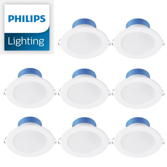 Philips 7.5W LED Downlights Dimmable 1/2/4/8 Pack IP 54 800lm 90cm Tri colour