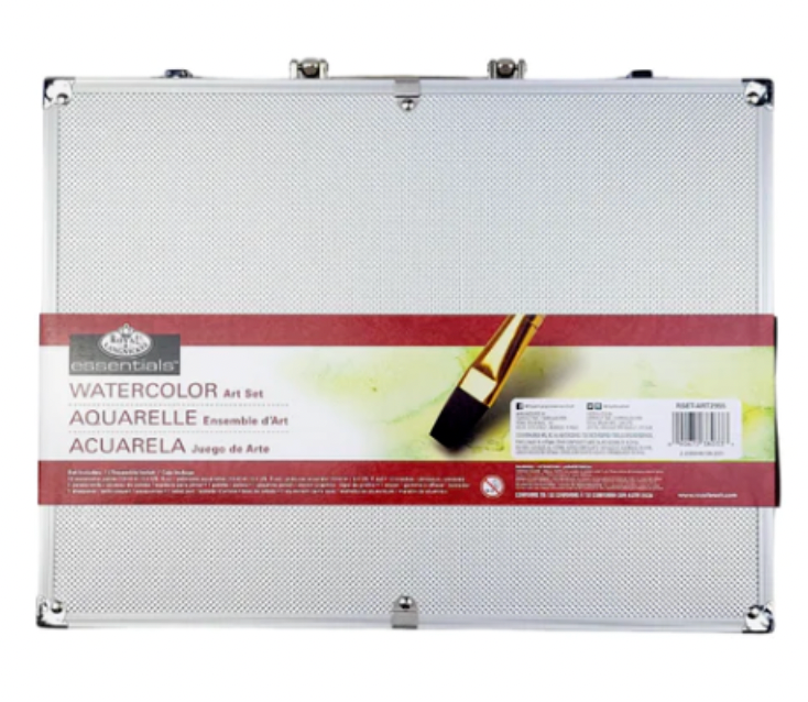 31Pcs Royal & Langnickel Essentials Watercolor ArtKit Drawing Paint w Carry Case