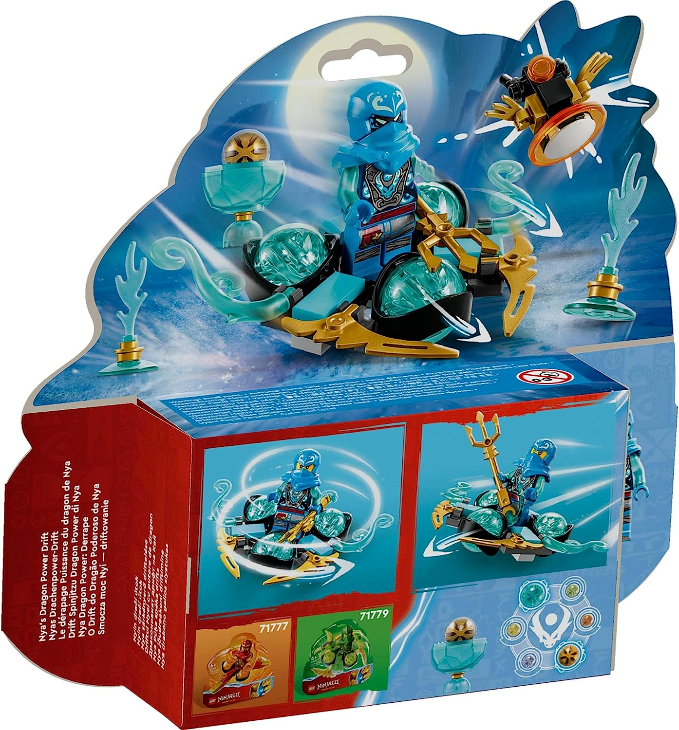 LEGO NINJAGO 71778 Nya’S Dragon Power Spinjitzu Drift Building Toy