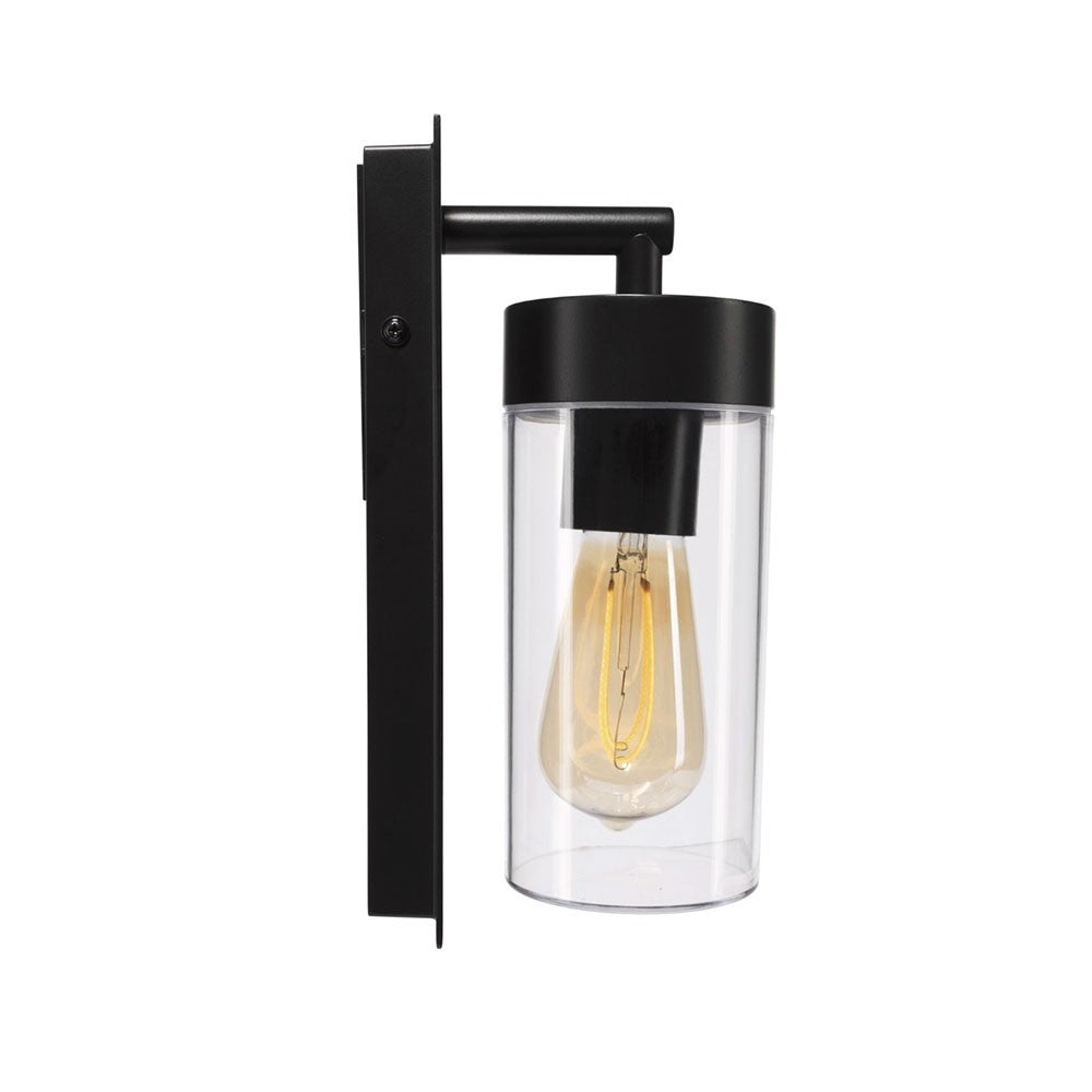 Brilliant Lighting Wembley Industrial Outdoor Wall Light Black LED IP44 21329/06