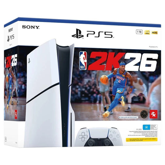Sony PlayStation 5 (Slim) Disc Console + PS5 NBA 2K26 Game Bundle New AU Stock