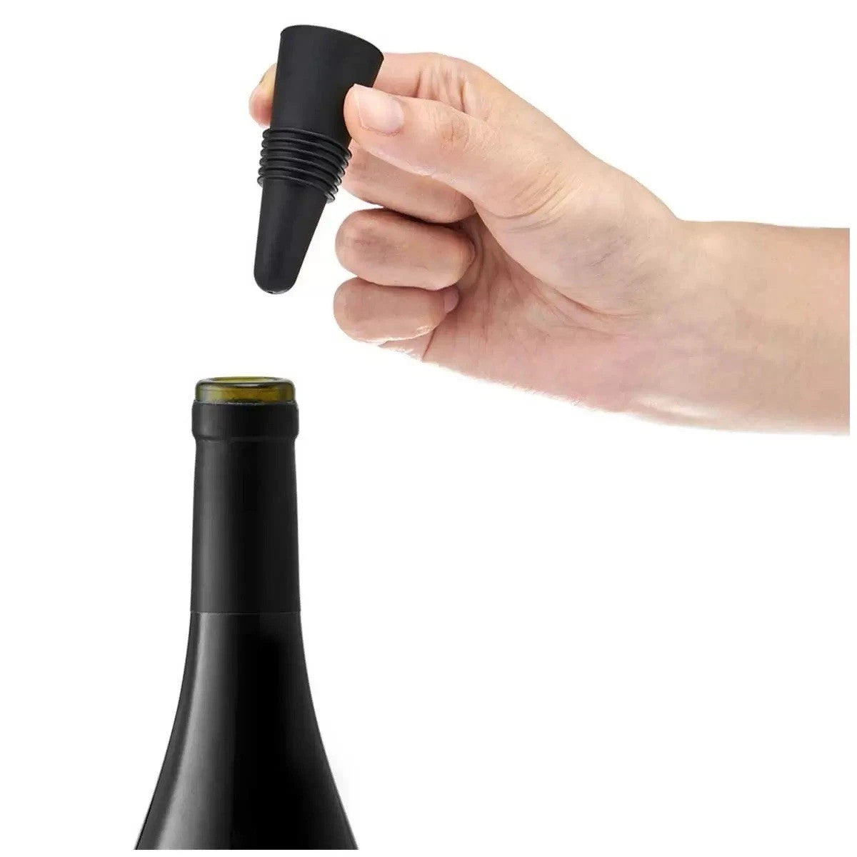 Rabbit 5 Piece Set Electric Corkscrew, Wine Aerator Foil Cutter, Bottle Stoper