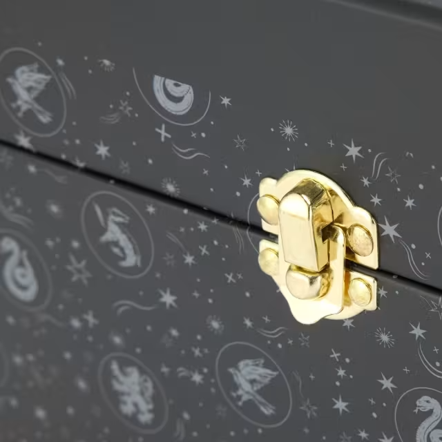 Licensed Harry Potter Hogwarts Chest Stationary Chest Novelty Quill Wand Pen