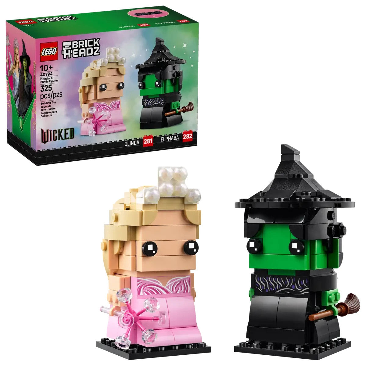 LEGO Wicked 40794 BrickHeadz Elphaba & Glinda Figures Brand New & Sealed