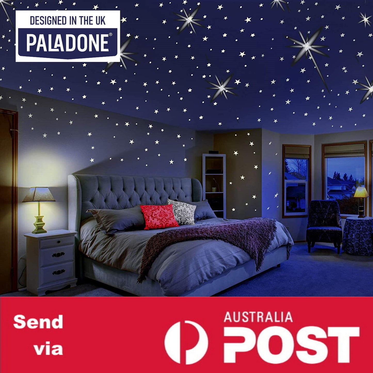 335 SUPER BRIGHT Glow In The Dark Star Wall Decals Decoration Stickers Luminous 